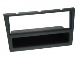 Einbaurahmen für DIN Autoradio in Opel Combo C, Corsa C, Meriva - schwarz Rubber Touch