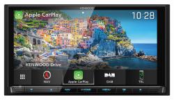 Kenwood DNX9190DABS - 2-DIN Navigation mit Touchscreen / DAB / Bluetooth / TMC / USB / CarPlay / DVD