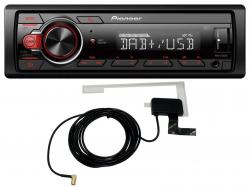 Pioneer MVH-130DABAN - MP3-Autoradio mit DAB / USB / AUX-IN - inkl. DAB-Antenne AN-DAB1