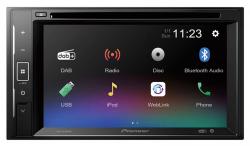 Pioneer AVH-A240DAB - Doppel-DIN CD/DVD/MP3-Autoradio mit Touchscreen / DAB / Bluetooth / USB / iPod