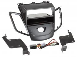 Einbaurahmen Inbay fr DIN Autoradio in Ford Fiesta ohne Display - schwarz