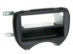 Einbaurahmen Inbay für DIN Autoradio in Nissan Micra (10-13) - schwarz