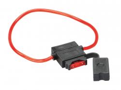 ACV Sicherungshalter ATC mit 10 A Sicherung / 30 cm Kabel rot - 30.3803-01