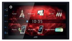 JVC KW-M27DBT - Doppel-DIN MP3-Autoradio mit Touchscreen / DAB / Bluetooth / USB / AUX-IN