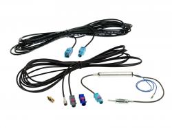 Antennenverlängerung Set - Fakra - DIN / SMB / SMA - 5,0 m - für FM / DAB - Calearo 7677892-1