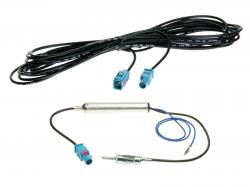 Antennenverlängerung Set - Fakra - DIN - 5,0 m - für FM - Phantomeinspeisung - Calearo 7677894-1