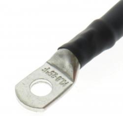 Dietz 20236-M8M8L50 - Stromkabel - 35 mm, schwarz, 0,5 m - M8 Ringsen - hochf. reines Kuperkabel