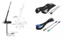 Dietz Antennenset A2, UKW/DAB+/GPS, 10m Kabel, DIN / ISO / FAKRA / SMB - A2T0L1000UNI