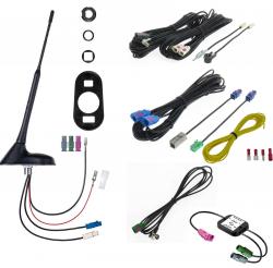 Dietz Antennenset A3, UKW, DAB+, GPS, DVB-T2, 23cm Stab, 5m Kabel, DIN, ISO, FAKRA - A3T0L500UNI