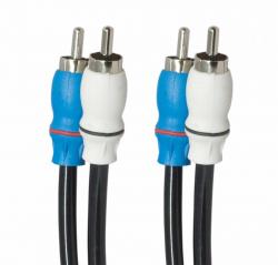 Cinchkabel 2-Kanal Stereo Verbindungskabel - 4 m, Marinequalitt - SMRCA4