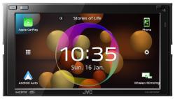 JVC KW-M875DBW - Doppel-DIN MP3-Autoradio mit Touchscreen / DAB / Bluetooth / USB / CarPlay