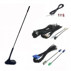 Dietz Antennenset A2, UKW, DAB+, GPS, 43cm Stab, 7,5m Kabel, DIN, ISO, FAKRA, SMB - A2LT0L750UNI