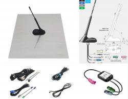 Dietz Antennen-Set A3 - UKW / DAB+ / GPS / DVB-T2 -7,5m, DIN / ISO / FAKRA / SMB - A3LT3L750UNI