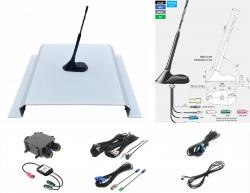 Dietz Antennen-Set A3 - UKW / DAB+ / GPS / DVB-T2, 10m Kabel, DIN / ISO /FAKRA /SMB - A3LT4L1000UNI