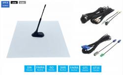 Dietz Antennenset A2 wei, UKW / DAB+ / GPS, 7,5m Kabel, DIN / ISO / FAKRA / SMB - A2LT3L750UNI-W