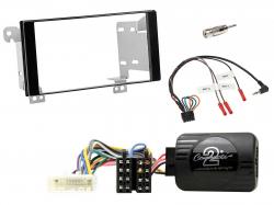 Einbauset mit Lenkradadapter fr Doppel DIN Autoradio in Subaru Forester(SJ), Impreza, XV