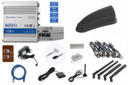 Teltonika LTE/WLAN Router RutX11 mit Antenne 130B schwarz, Cat6 300 MBit/s, 12 V - TEL-RUTX11-130B