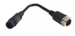 ESX VNA-RCAM-CA814 - Kamera-Anschlussadapter - 4-pol Metall-Schraubst. auf 6-pol Quick Safe Stecke