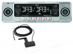 Dietz RETRO300DAB/BT-ANT - MP3-Autoradio mit DAB / Bluetooth / USB / AUX-IN - inkl. DAB Antenne