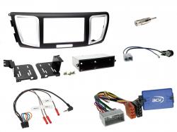 Einbauset mit Lenkradadapter für DIN Autoradio in Honda Accord (2013-2015)