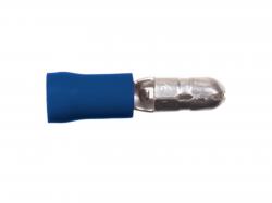 ACV Vinyl PVC Rundstecker(m) 1,5 mm -2,5 mm / 5,0 mm Messing verz. (100 Stck), blau - 340025-2-p