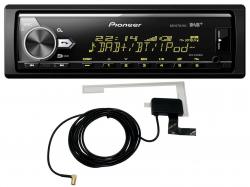 Pioneer MVH-X580DAB - MP3-Autoradio mit DAB / Bluetooth / USB / iPod / AUX-IN - inkl. DAB-Antenne