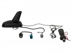 ACV Dachantenne AM/FM Shark HC97 (m) auf Fakra / DIN 12V Phantom aktiv - 152000-36