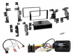 Einbauset mit Lenkradadapter fr Doppel DIN Autoradio in Nissan Quest, Titan, Versa, Note, Xterra