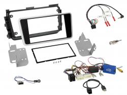 Einbauset mit Lenkradadapter fr Doppel DIN Autoradio in Nissan Micra (17-20) - Rckfahrkamera
