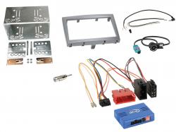 Einbauset mit Lenkradadapter fr Doppel DIN Autoradio in Porsche Boxster (2004-2009)