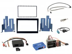 Einbauset mit Lenkradadapter fr Doppel DIN Autoradio in Porsche Boxster (aktiv, 09-12)