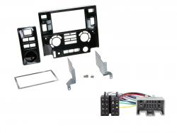 Radioeinbauset fr Doppel DIN Autoradio in Land Rover Defender Klavierlack (10-16)