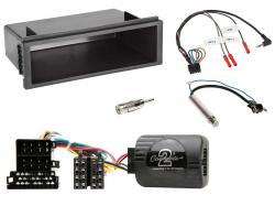 Einbauset mit Lenkradadapter fr DIN Autoradio in Seat Ibiza (2002-2008) - Lenkradstg.