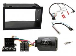 Einbauset mit Lenkradadapter fr Doppel DIN Autoradio in Seat Ibiza (2002-2008) - Lenkradstg.