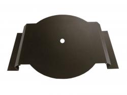 Antennentrger schwarz fr Antennen mit DAB+ - 370 x 320 x 60 x 1,5 mm - gekantet - Dietz 15908