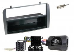 Radioeinbauset mit CAN-Bus fr DIN Autoradio in Alfa Romeo 147 / GT (2007-2010) - Ablage anthrazit