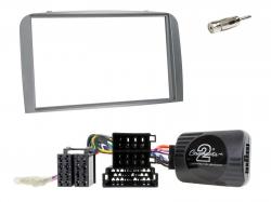 Radioeinbauset mit CAN-Bus fr Doppel DIN Autoradio in Alfa Romeo 147 / GT (2007-2010) - silber