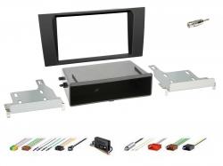 Radioeinbauset mit CAN-Bus f�r DIN Autoradio in Audi A4 B5 (8D Facelift) 1999-2001 - schwarz