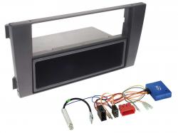 Radioeinbauset mit CAN-Bus fr DIN Autoradio in Audi A6 (2002-2005) - schwarz