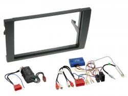 Radioeinbauset mit CAN-Bus f�r Doppel DIN Autoradio in Audi A4 Vollaktiv (2001-2008) - schwarz