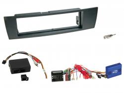 Radioeinbauset mit CAN-Bus f�r DIN Autoradio in BMW 1er (E87, 2004-2013) - Aktiv, schwarz