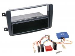 Radioeinbauset mit CAN-Bus f�r DIN Autoradio in Mercedes C (W203, 2000-2004) - schwarz