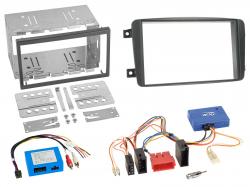 Radioeinbauset mit CAN-Bus f�r Doppel DIN Autoradio in Mercedes C (W203, 00-04) - Aktiv, schwarz