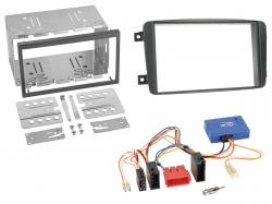 Radioeinbauset mit CAN-Bus f�r Doppel DIN Autoradio in Mercedes C (W203, 2000-2004) - schwarz