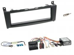 Radioeinbauset mit CAN-Bus f�r DIN Autoradio in Mercedes C (204, 2007-2011) - schwarz