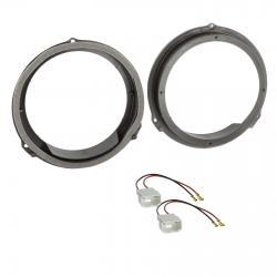 Lautsprechereinbauset fr Ford Fiesta, Edge, Kuga, Mondeo, Transit - 165 mm - Tr Front / Heck