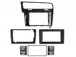 Einbaurahmen fr 10 / 9 / 7 Zoll Autoradio in VW Golf VII 7 (2012-2020) - Klavierlack