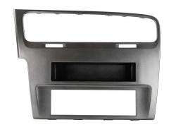 Einbaurahmen fr DIN Autoradio in VW Golf VII 7 (AU) 11/2012 - 05/2020 - silber