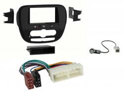 Radioeinbauset fr DIN Autoradio in Kia Soul (PS, 2014-2019) - schwarz glnzend