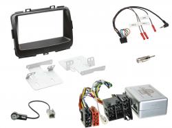 Einbauset mit Lenkradadapter fr Doppel DIN Autoradio in Kia Carens IV (RP, 2013-2019), Aktiv